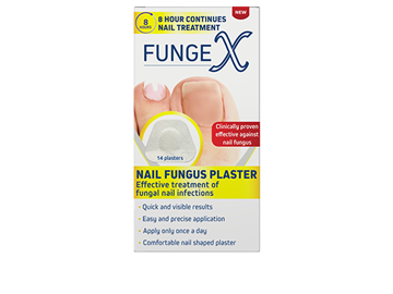 Packshot of the FungeX Nail Fungus Plaster